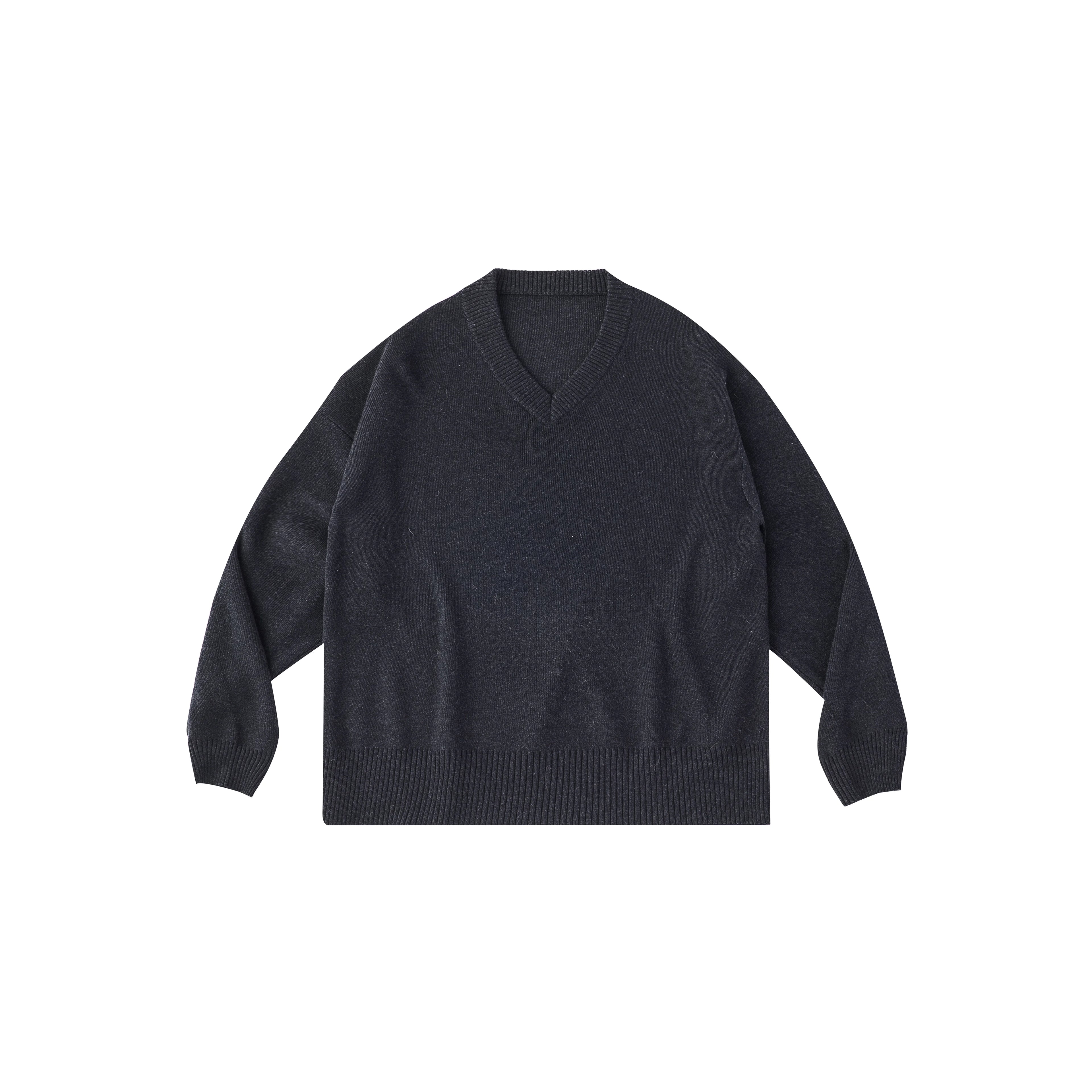 Anniehall Temperament Vintage V-neck Sweater