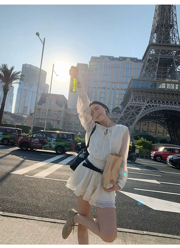 YOUNG KYLIN Temperament Waist Dress