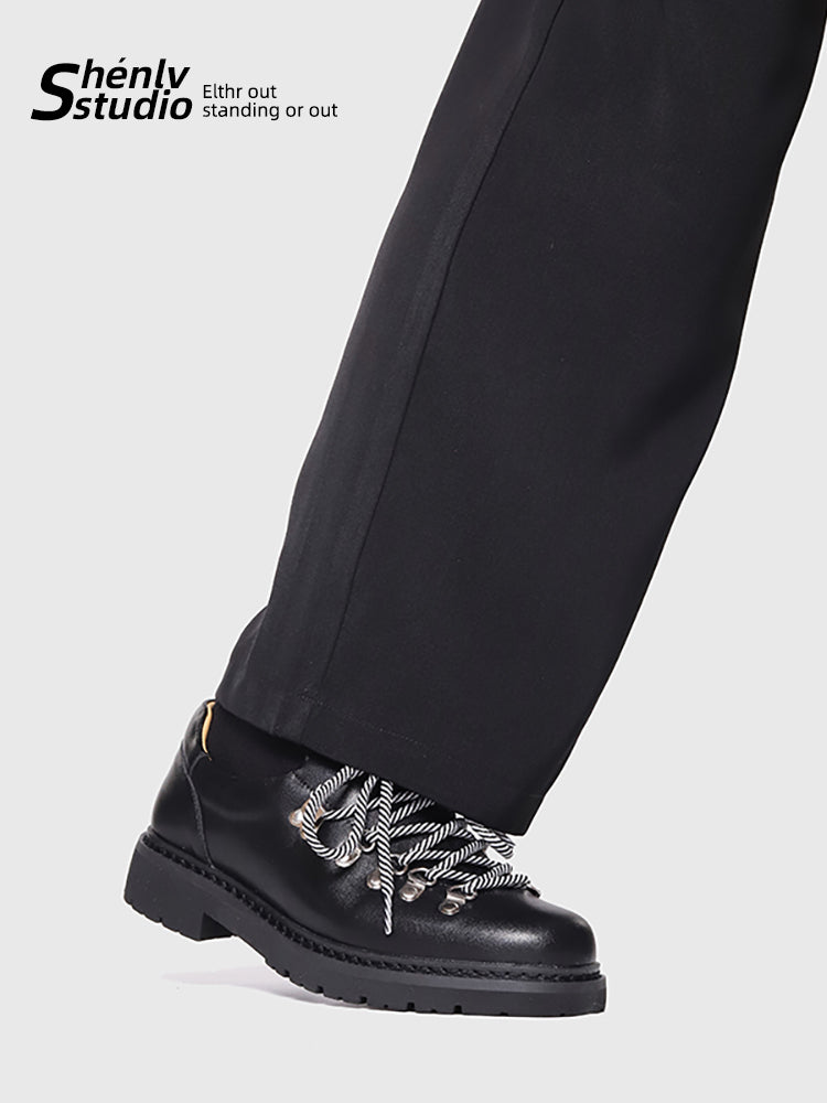 SHENLV STUDIO mountaineering derby shoes