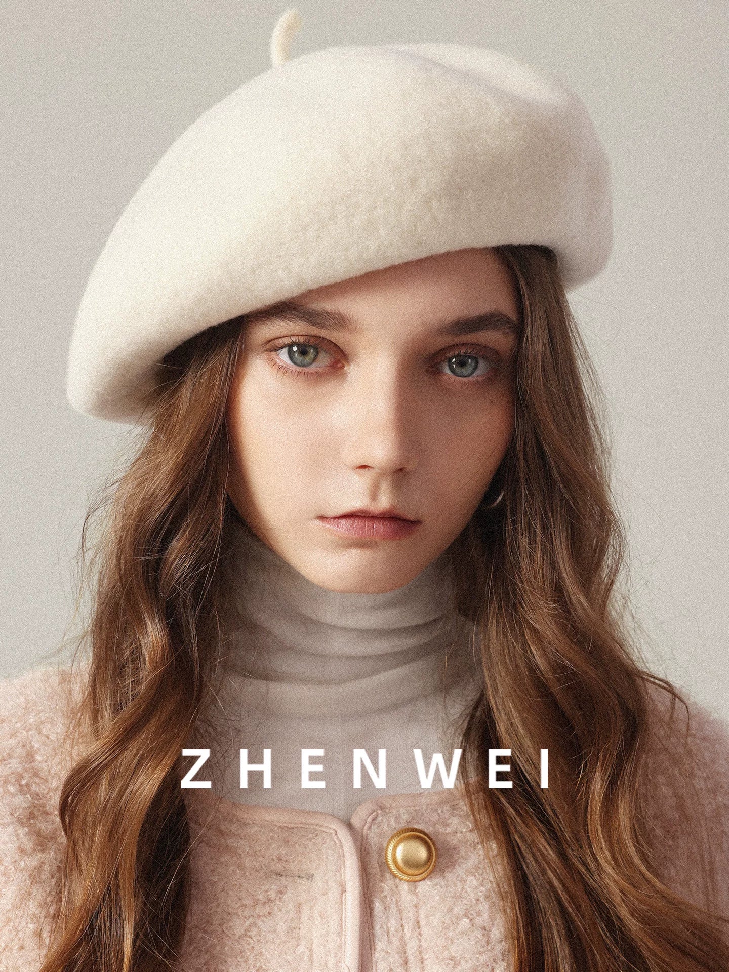 ZHENWEI Cloud Woolen Pure Wool Beret