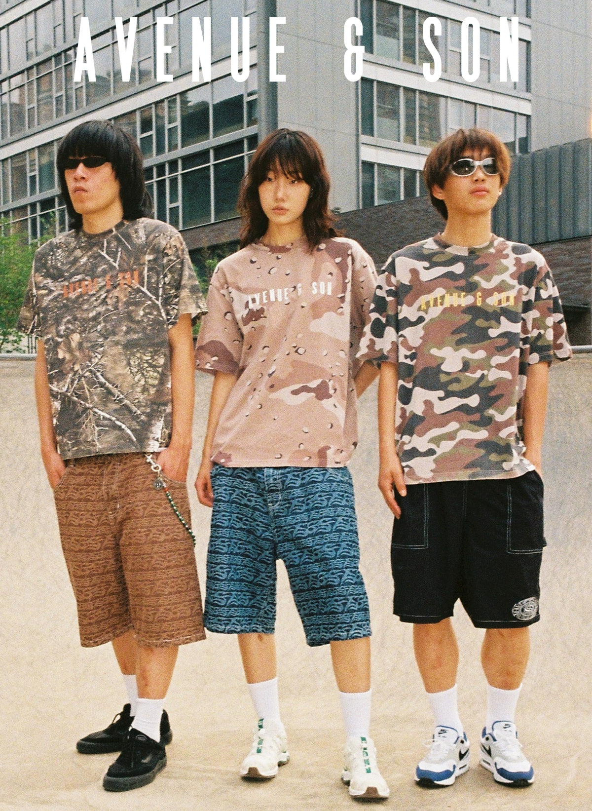 AVENUESON Desert Camouflage Classic LOGO Tee
