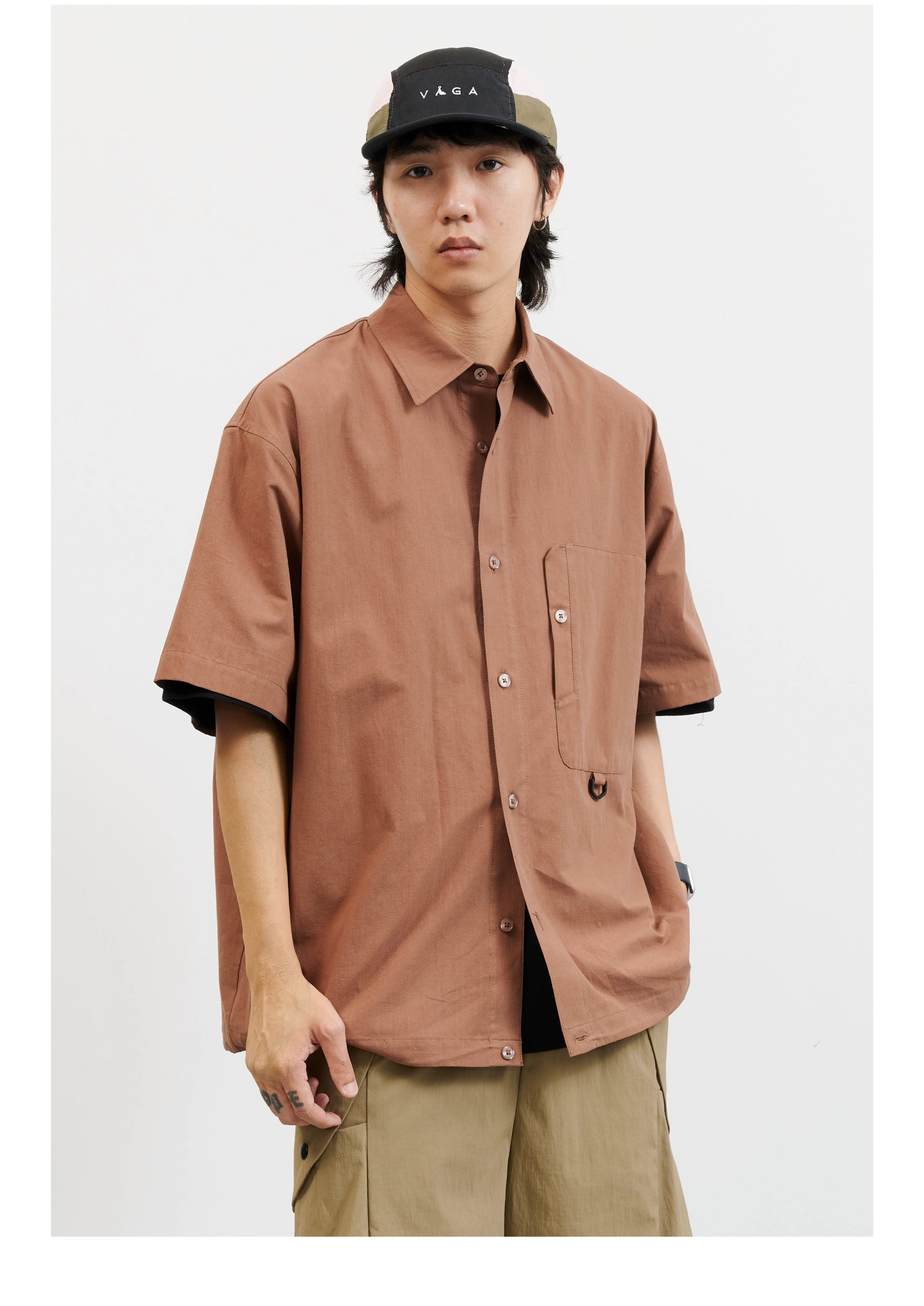NUMBERSALT Japanese Loose Casual Shirt