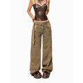 Arielink Vintage Tie-Dyed Dirty Straight Jeans