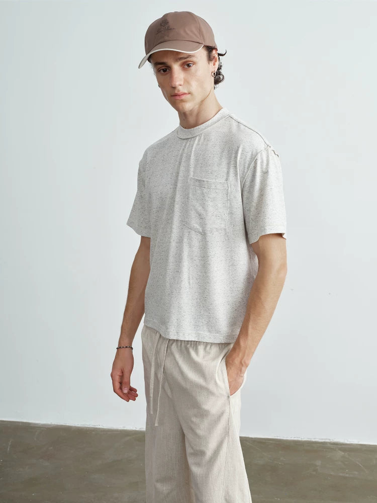VLABMADE Slack Vacation Soft Waxy Short Wide Tee