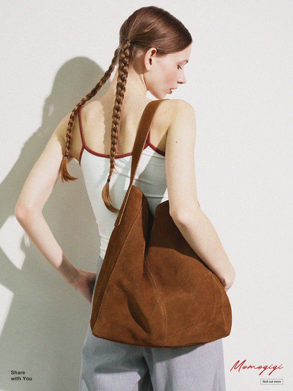 Momogigi Vintage Lazy Commuter Large Capacity Tote Bag