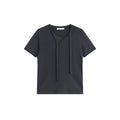 FUNKYFUN Lyocell Skin Fabric V-Neck Lace Tee