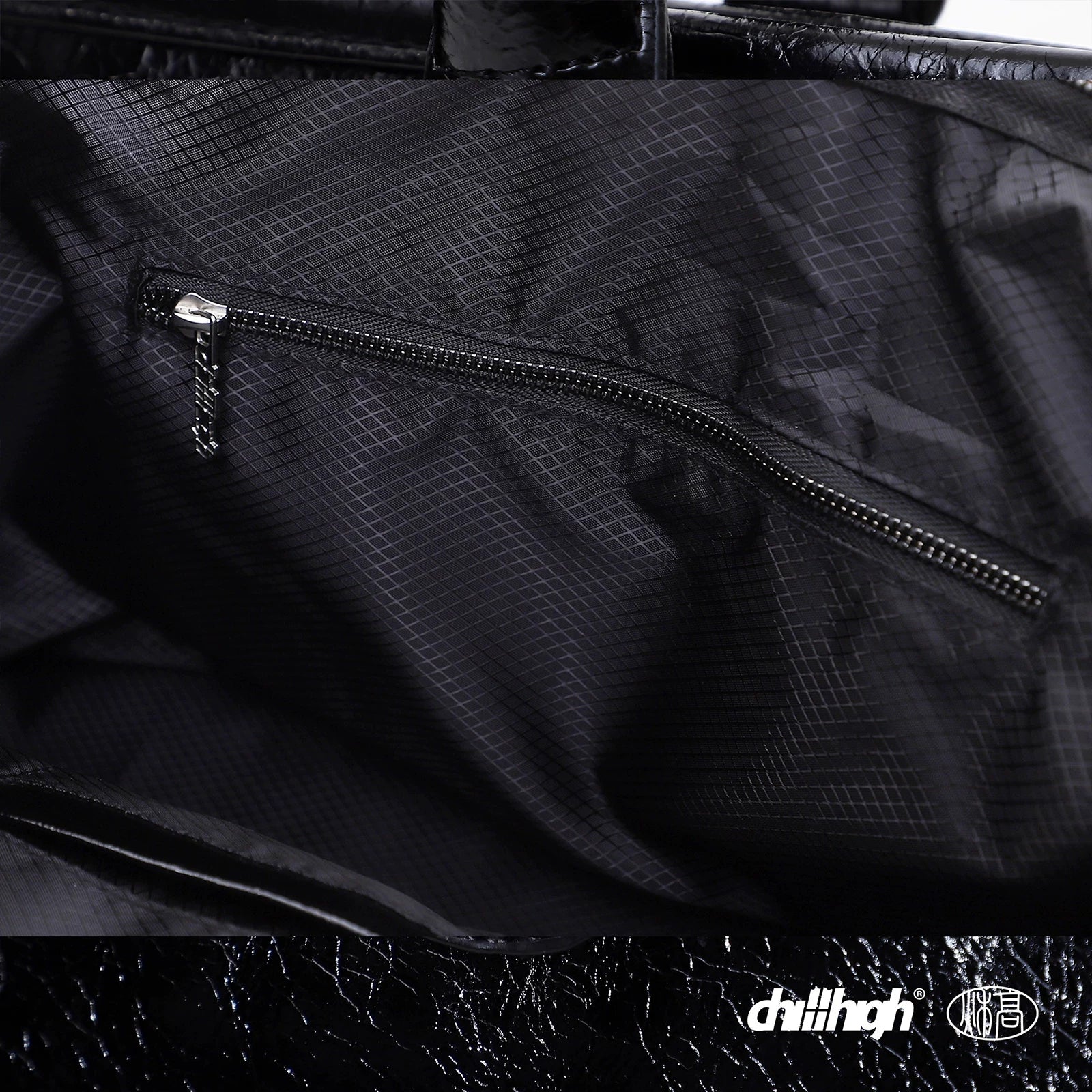 ChillHigh Crack Leather Simple Large Capacity Handbag