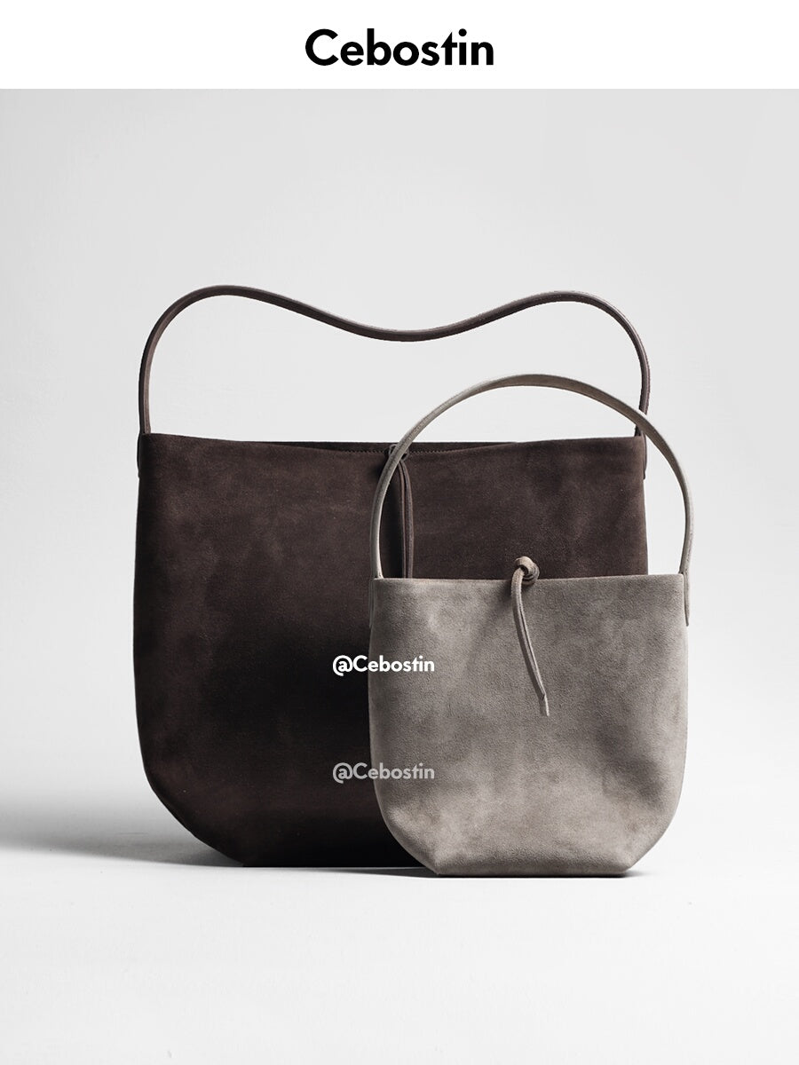 Cebostin Frosted Cowhide Versatile Underarm Bag