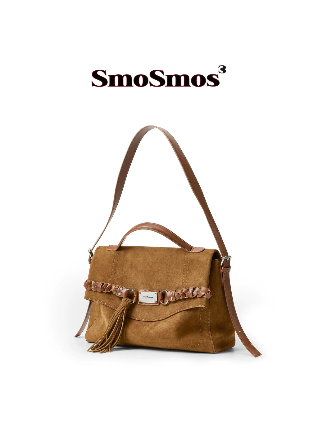 SmoSmos Retro Fringed Woven Shoulder Messenger Bag