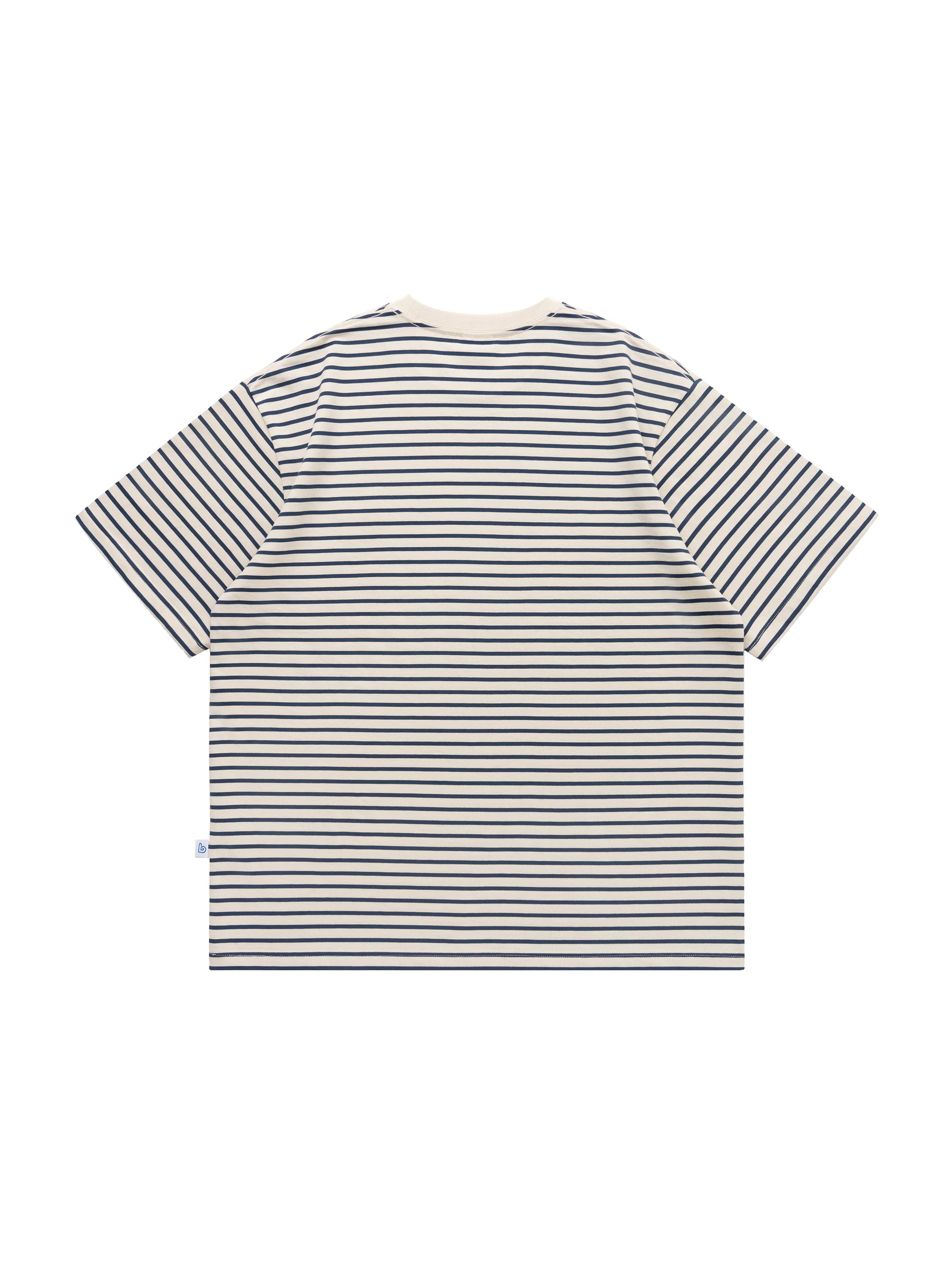 BENT IDEA Vintage Striped Casual Tee