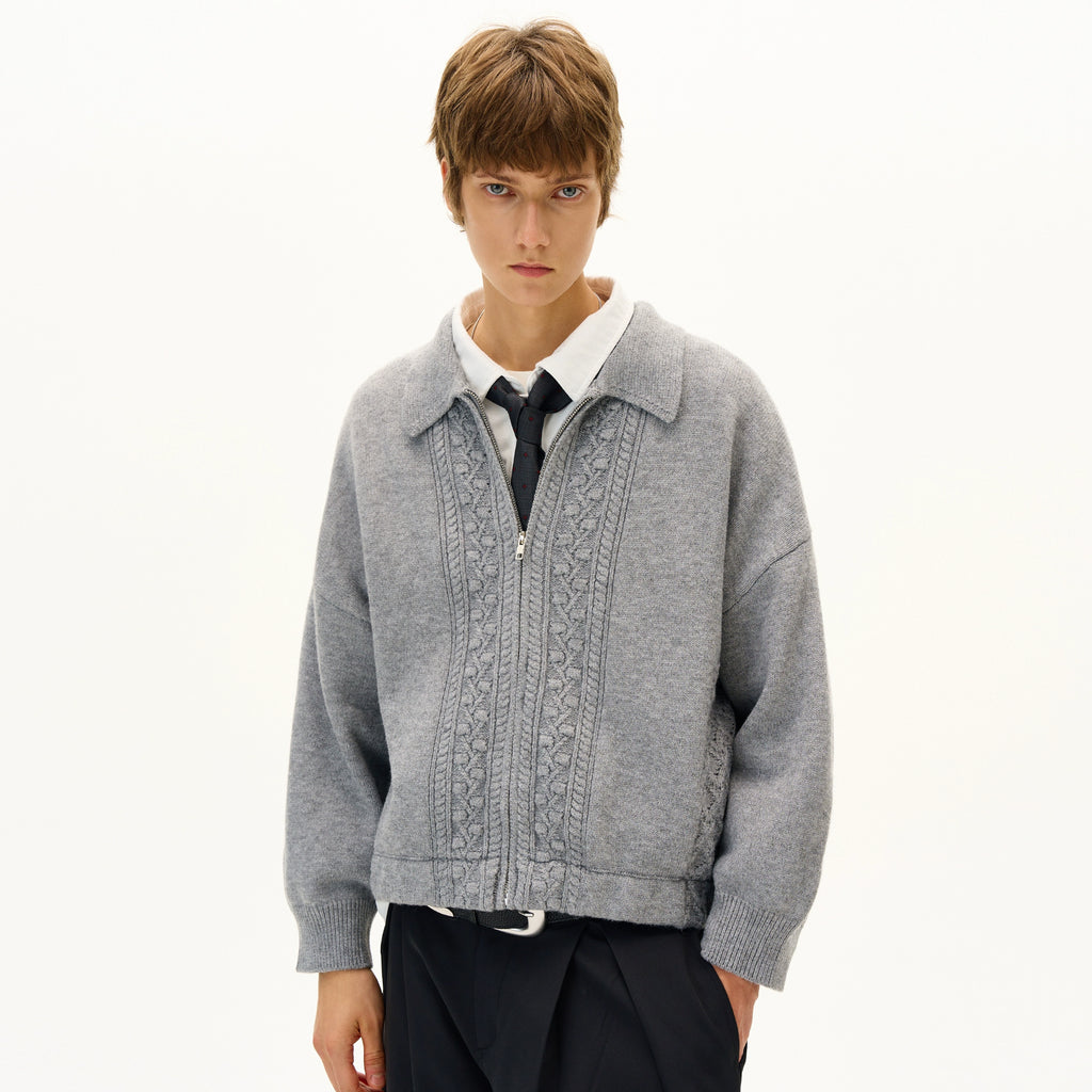 MADWITCH Retro Jacquard Craft Knitted Cardigan