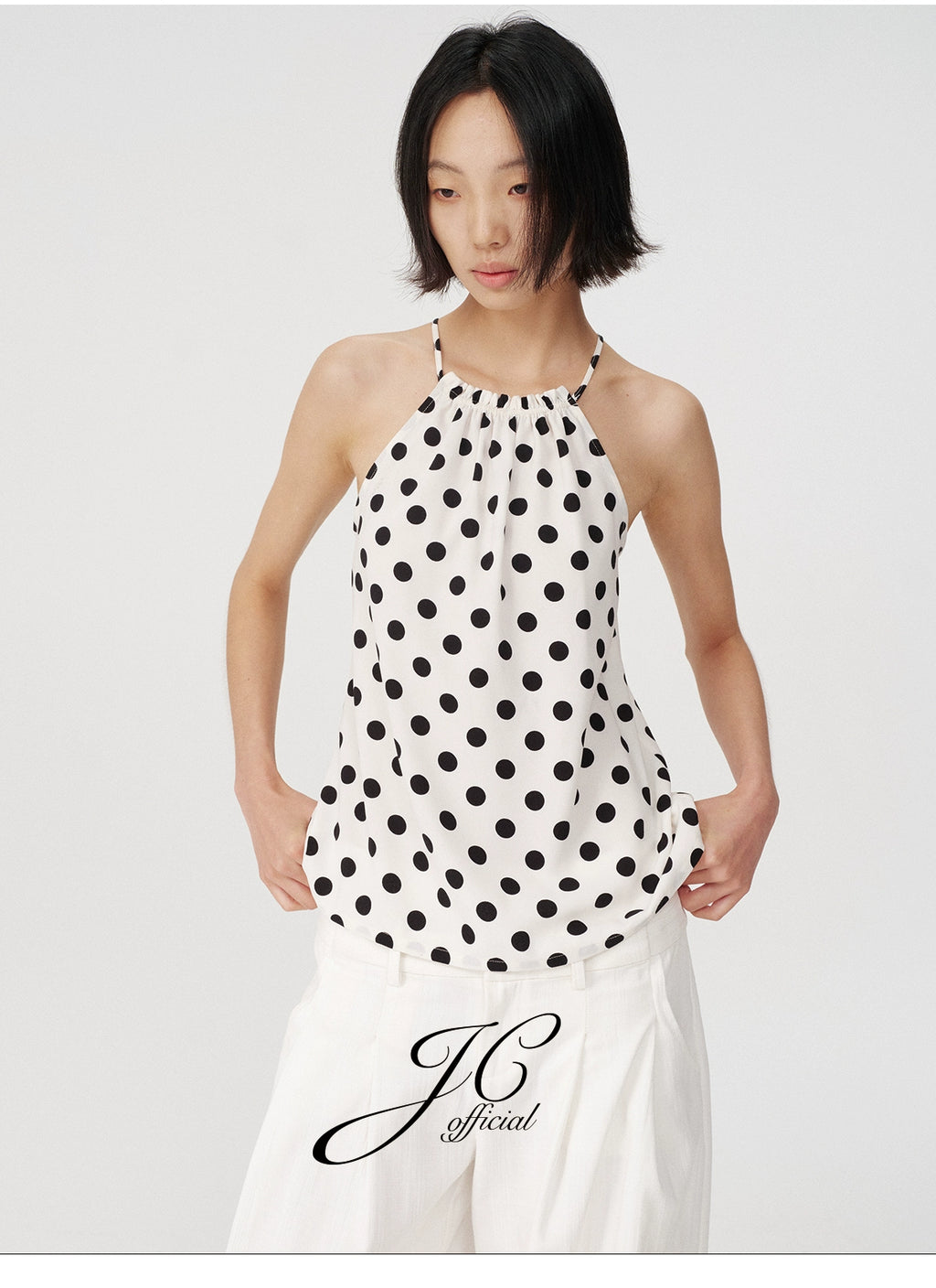 JCAESAR Polka Dot Sling Vest