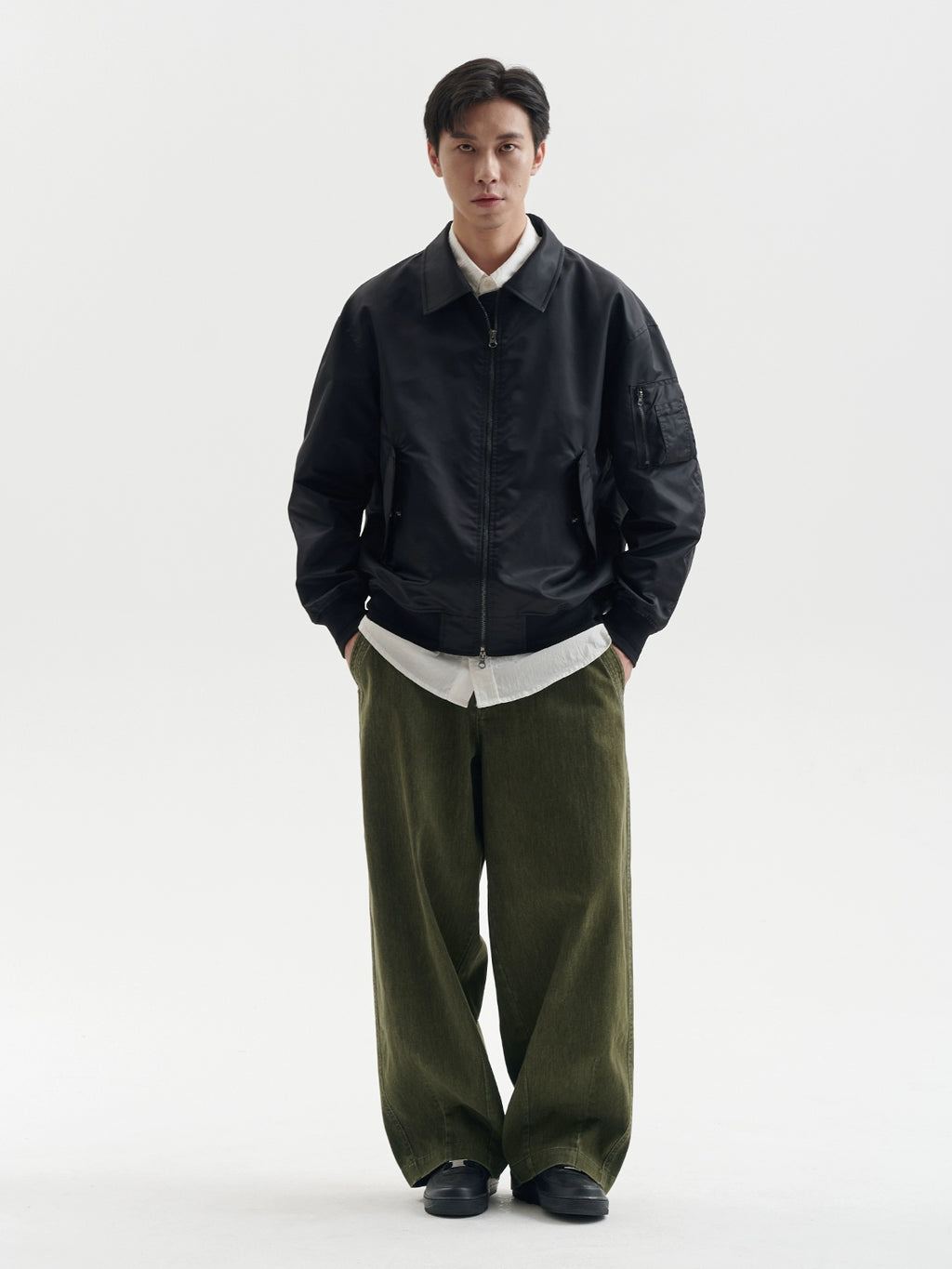 BUTTBILL Vintage Old Wide Leg Casual Pants