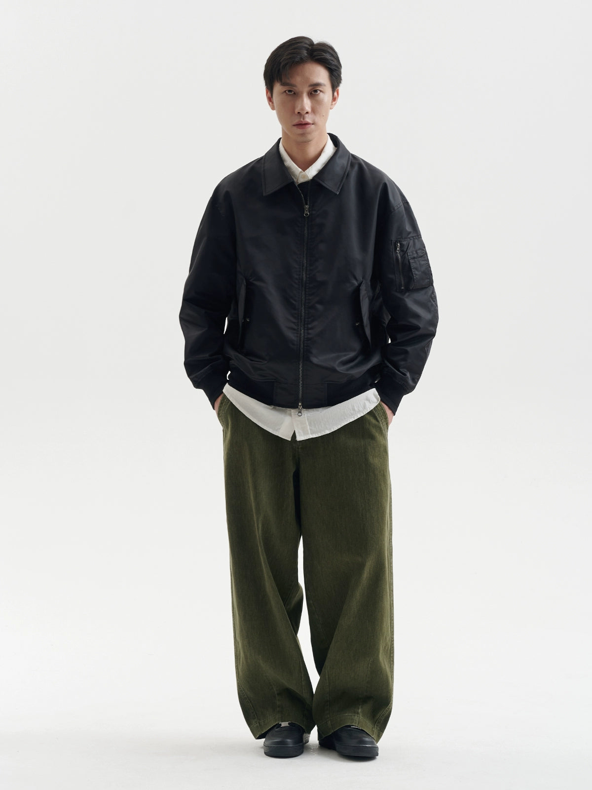 BUTTBILL Vintage Old Wide Leg Casual Pants