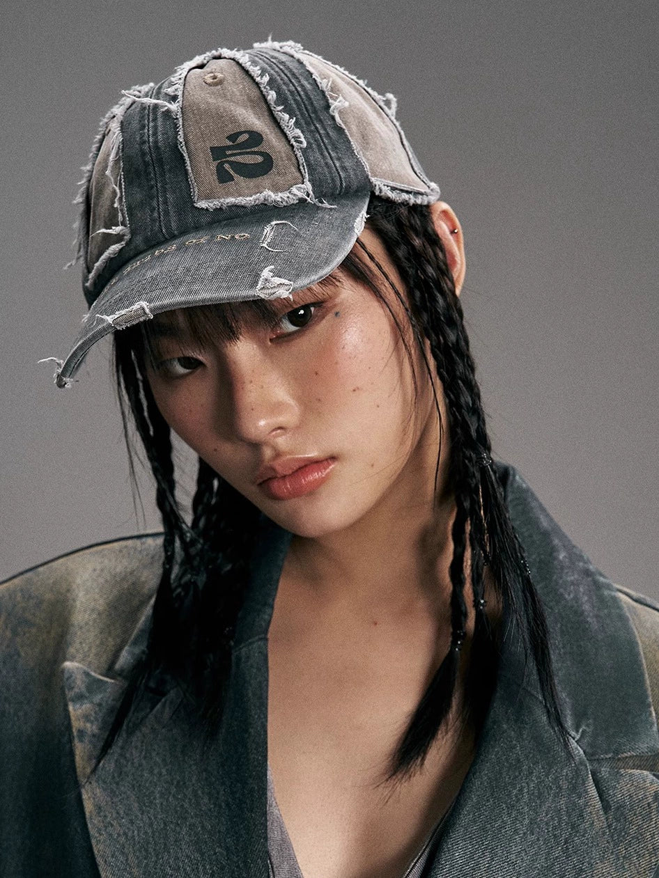 SANB Contrast Color Wash Damage Grind Heavy Industry Cap