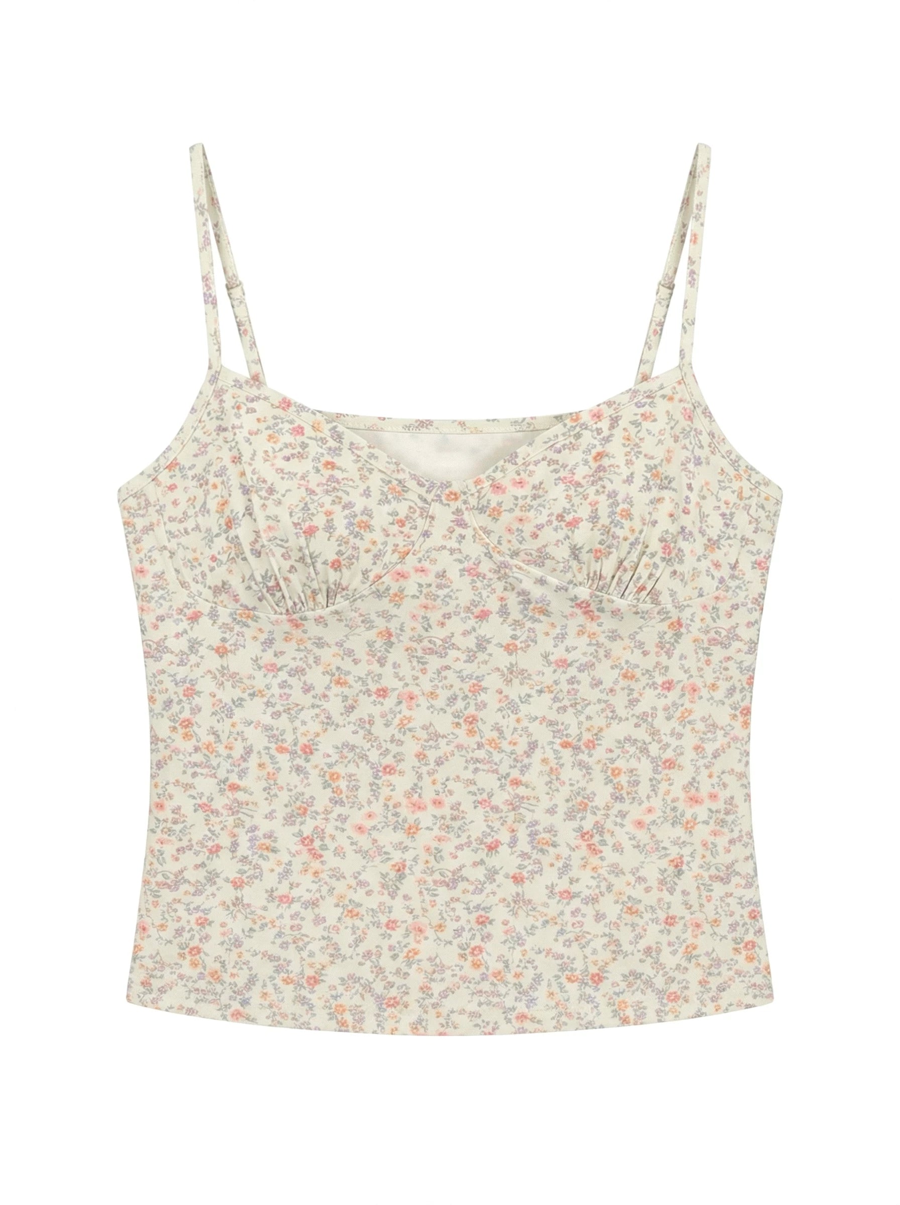 Cantonstory Floral Slim Sling Vest
