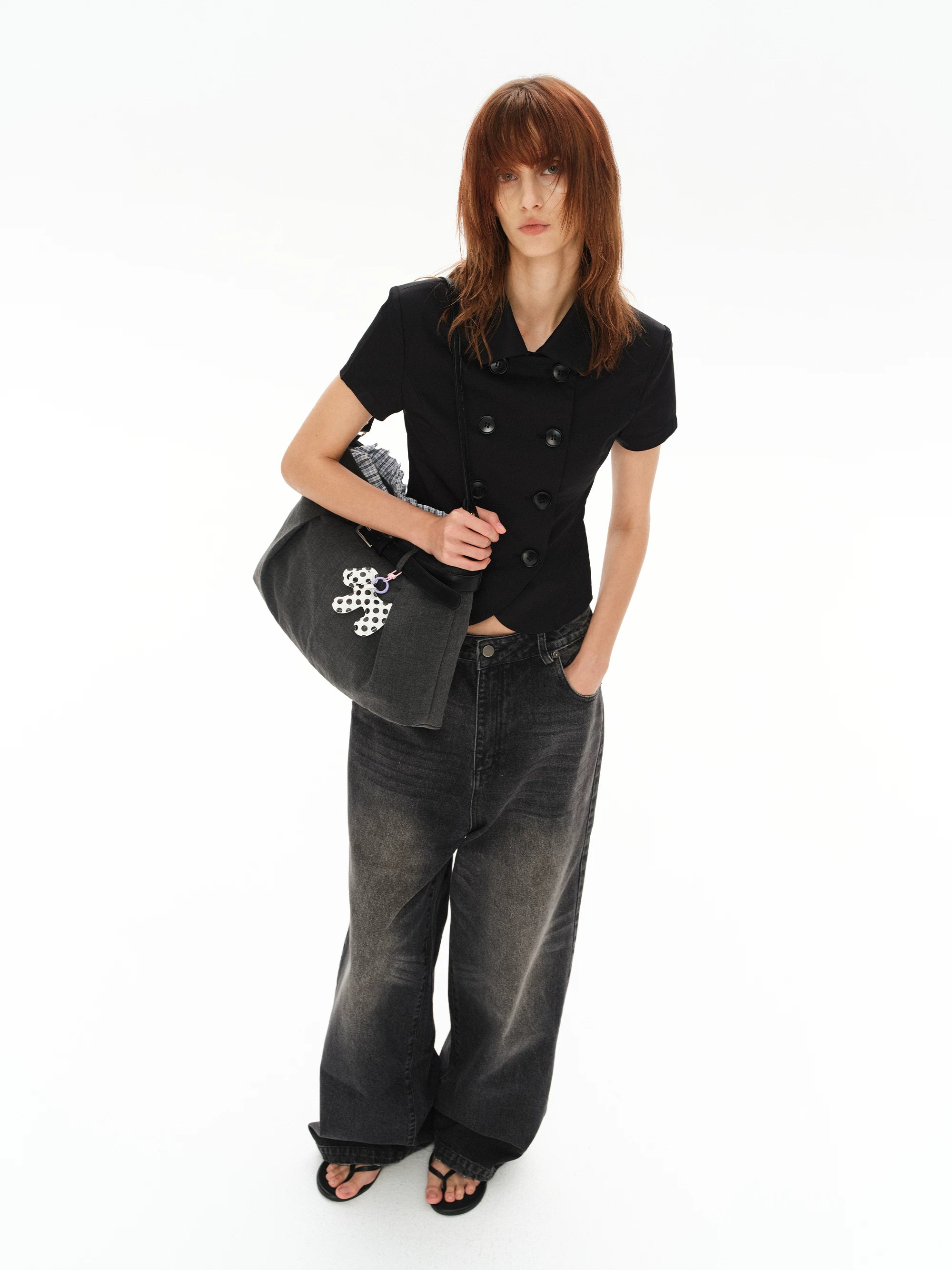 Costustoot Splicing Plaid Underarm Shoulder Tote Bag