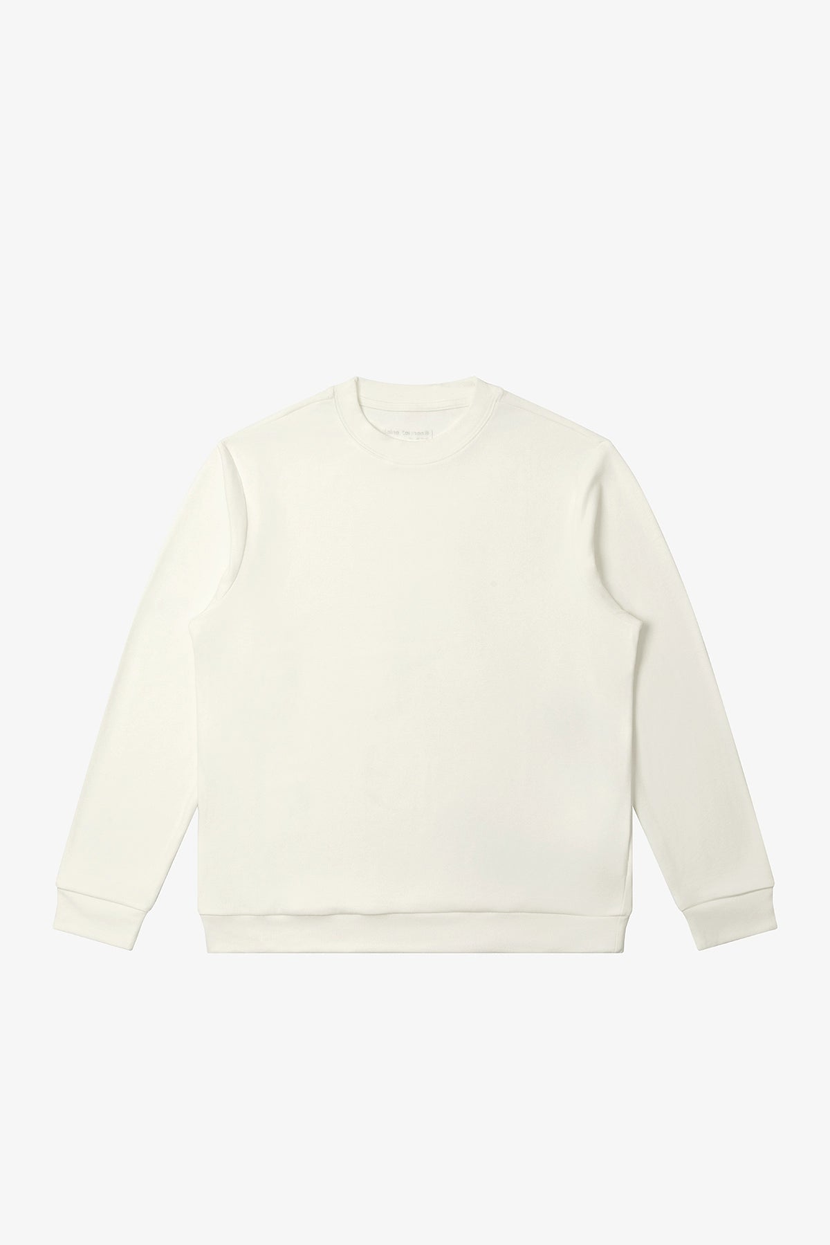 NO LOGO Round Neck Half Turtleneck Warm Long Sleeves