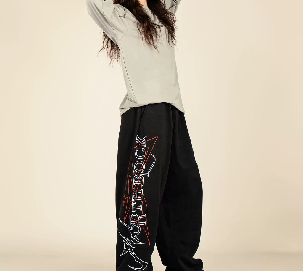 NorthBlock Letter-printed Straight Casual Sweatpants