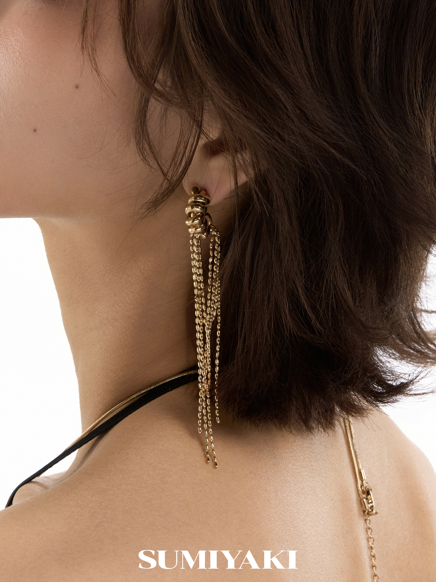 SUMIYAKI Multi-layer Chain Earrings