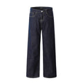 11KN American Retro Straight Washed Jeans for Loose High Street Cleanfit Long Pants