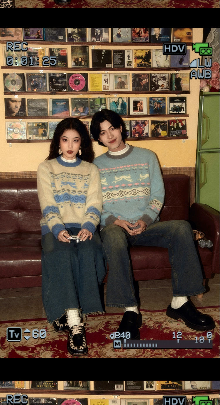 ALOHA Retro Hong Kong Style Lazy Sweater