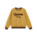 Kano Towel Embroidered Contrasting Letter Fleece Sweater