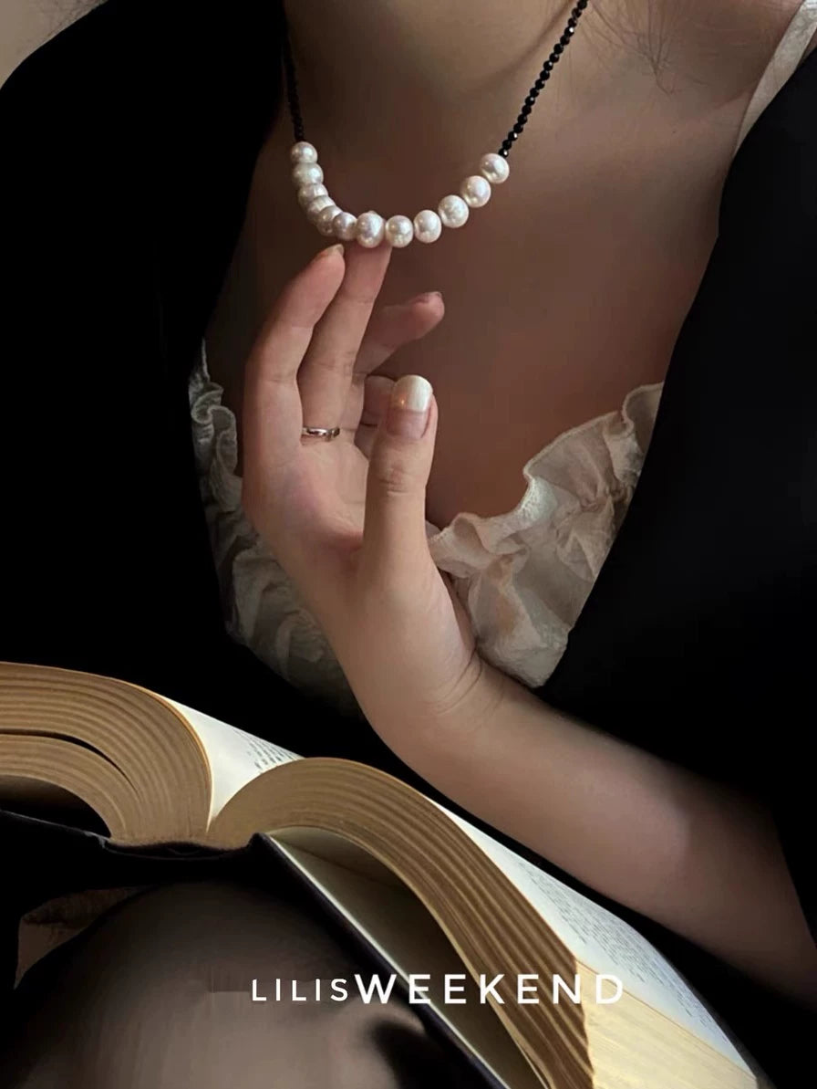 Lilis Weekend Splicing Natural Pearl Necklace