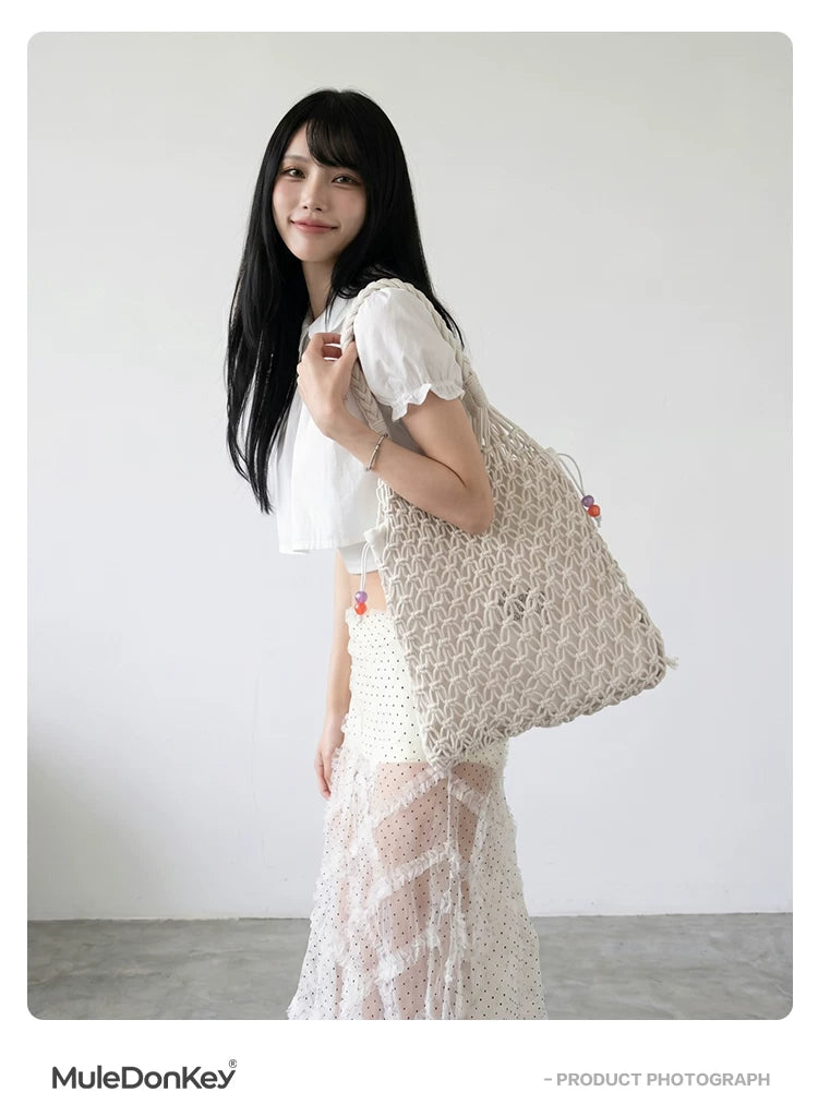 Donkey Woven Skeleton Shoulder Bag