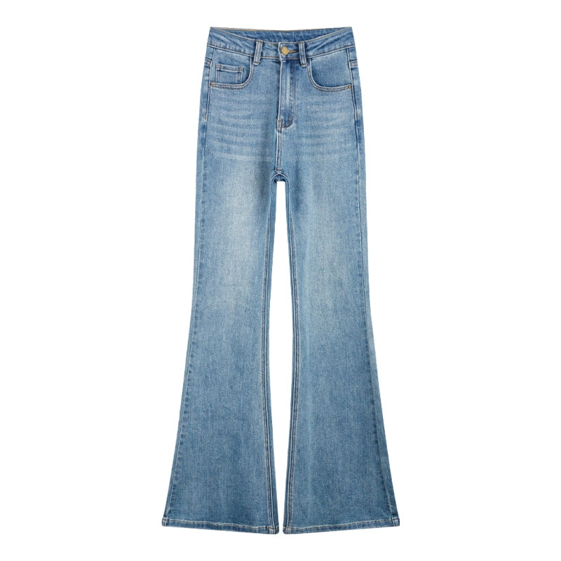 EM High Waist Slim Fit Micro-Flared Jeans