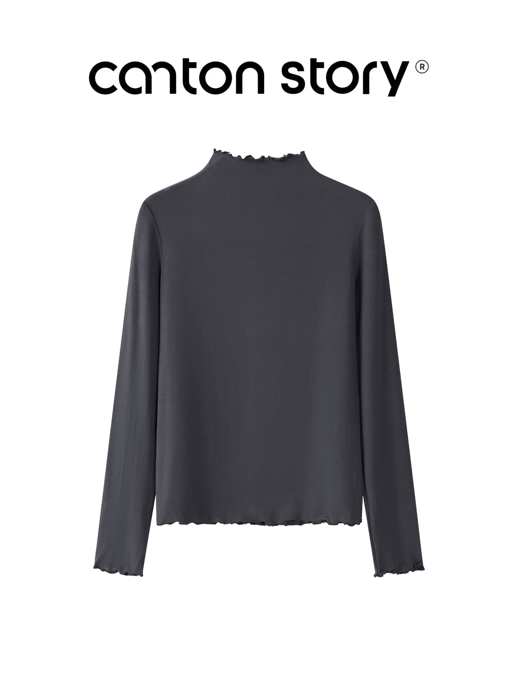 Cantonstory Shoulder Casual Versatile Bottom Shirt