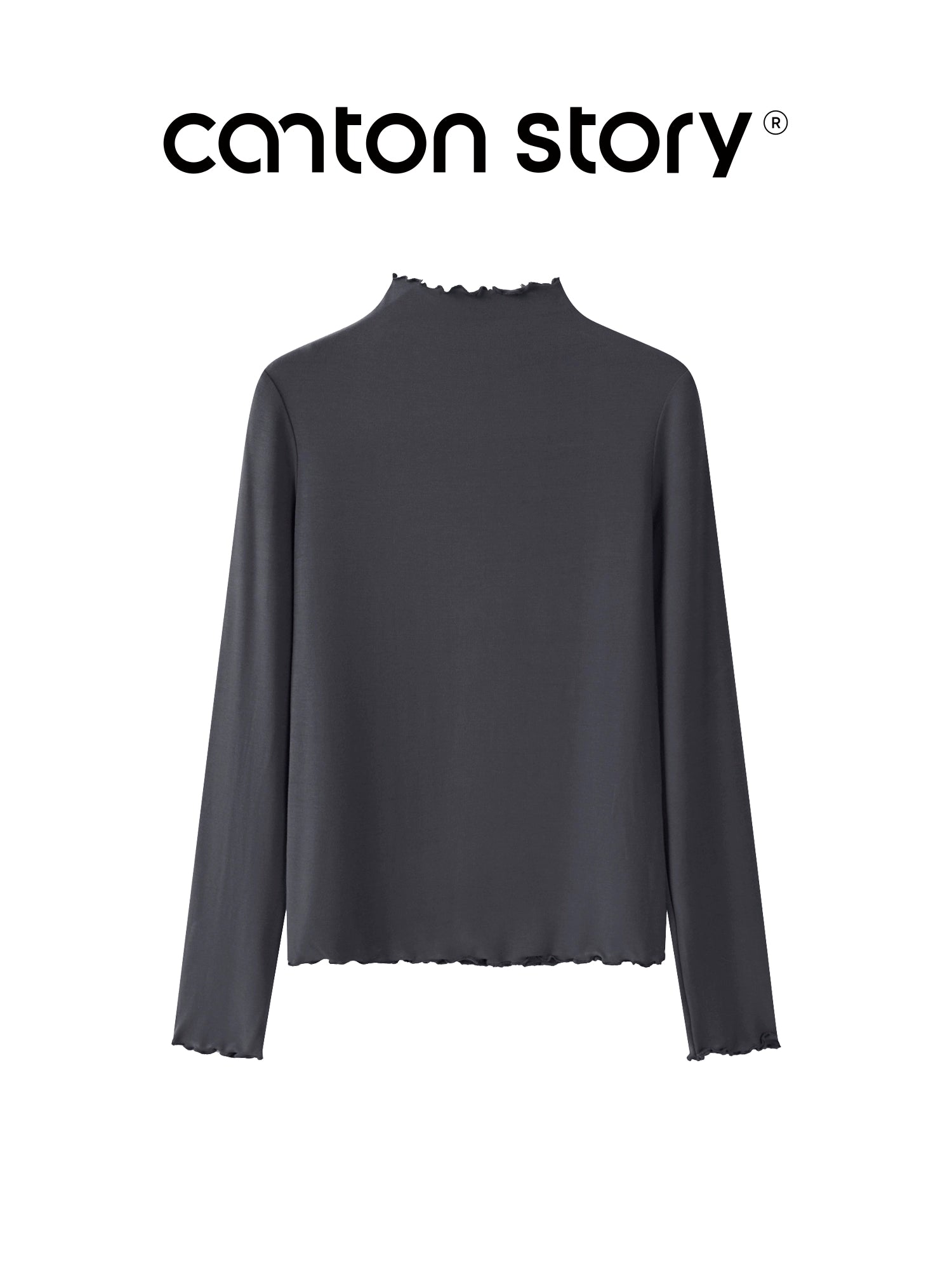 Cantonstory Shoulder Casual Versatile Bottom Shirt