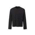 INTENT Double-line Striped Contrasting Long Sleeves