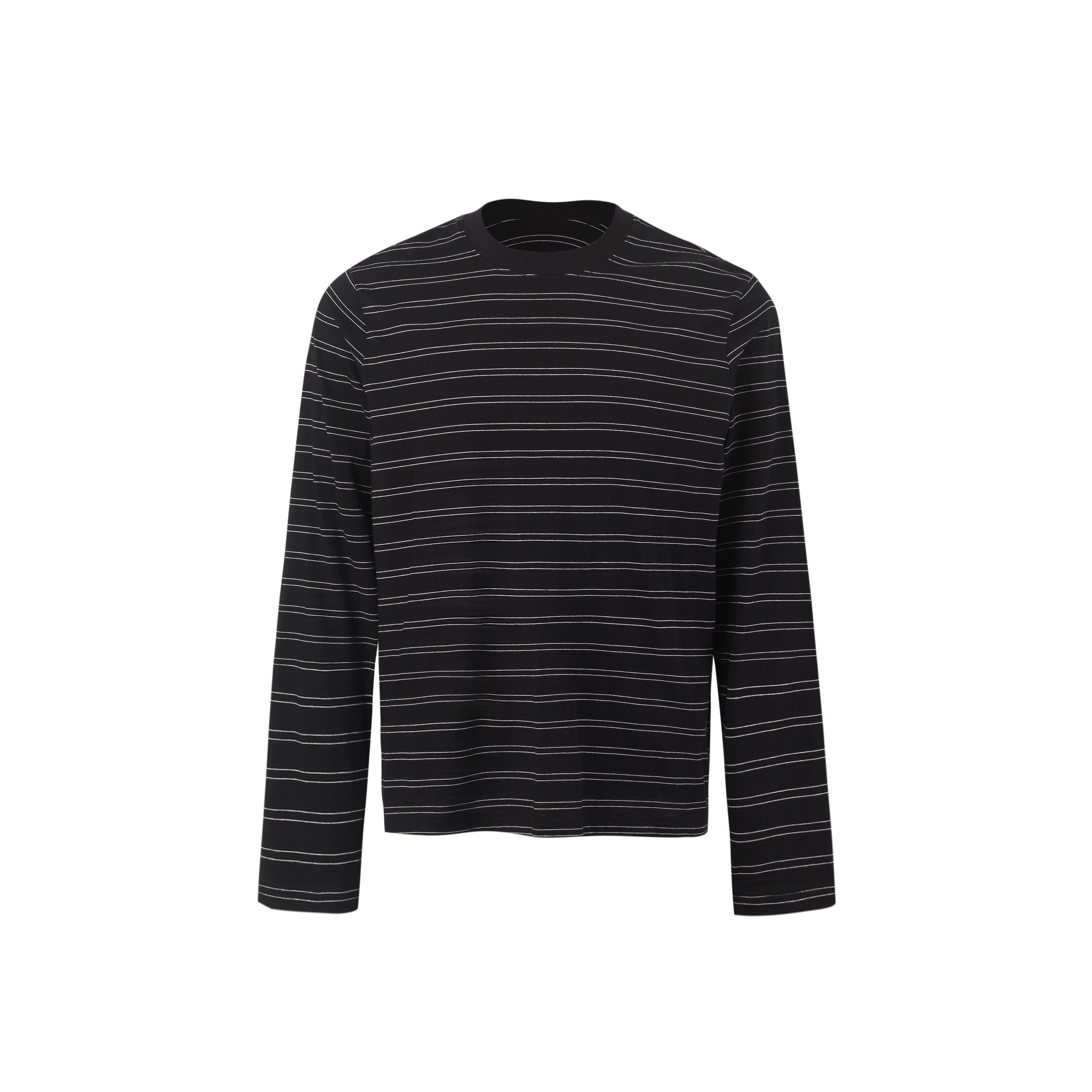 INTENT Double-line Striped Contrasting Long Sleeves
