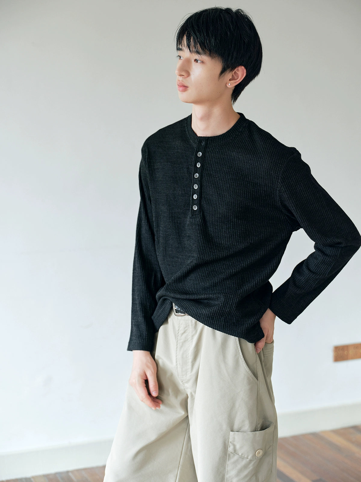 CARPEM Simple Retro Loose Versatile Long Sleeves