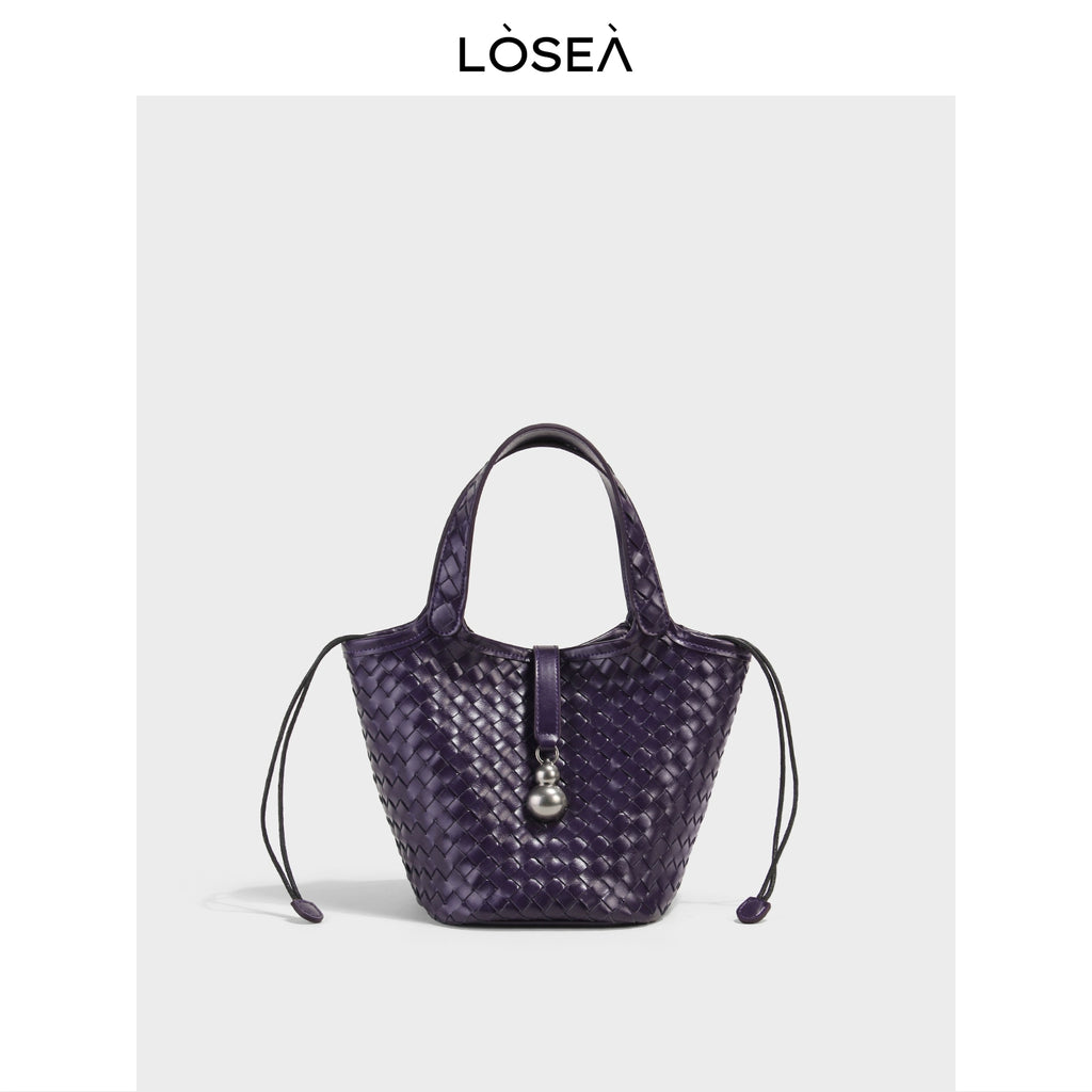 LOSEA Leather Hand-woven Handbag