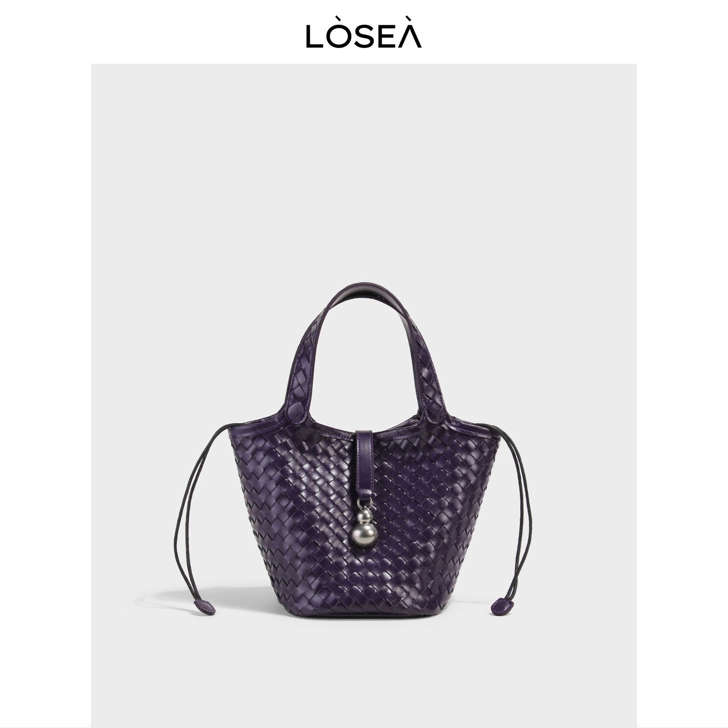 LOSEA Leather Hand-woven Handbag