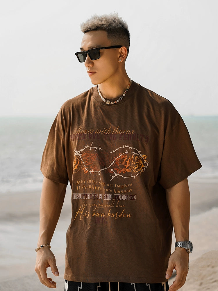 OOTC Thorn Rose Vintage Printed Tee