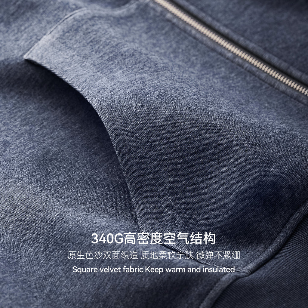 Inflation Contrast Ins Short Hooded Sweater