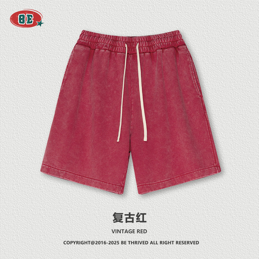 BE heavy 100% Cotton retro washed Shorts