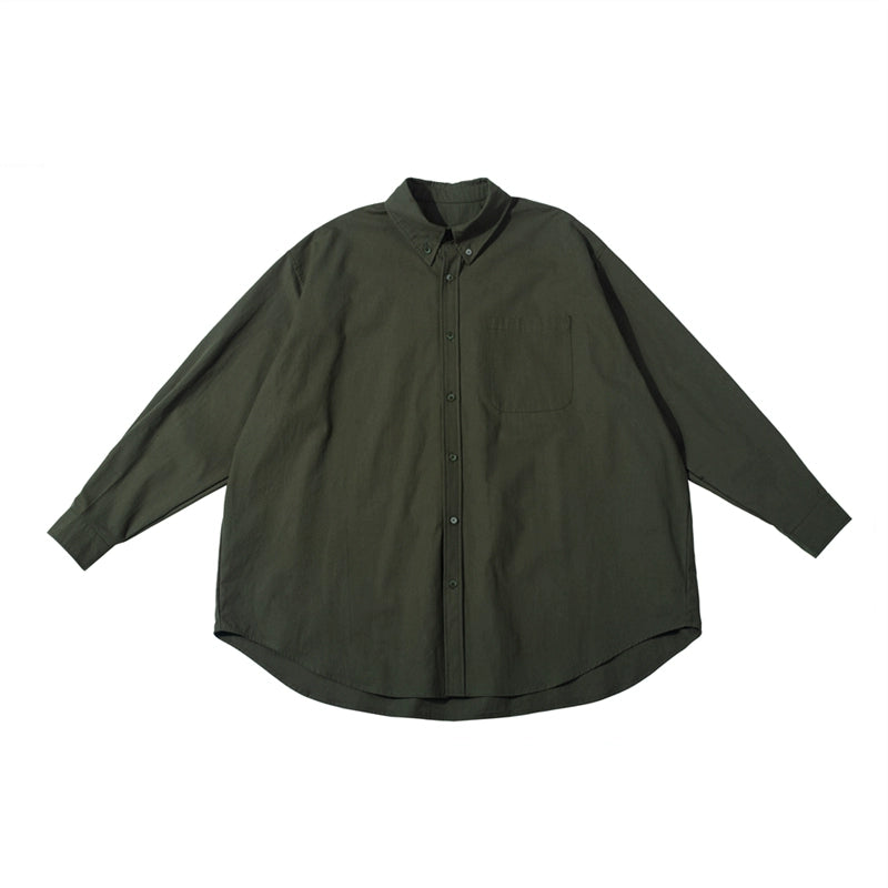 NOEARS Loose Lapel Long Sleeve Shirt