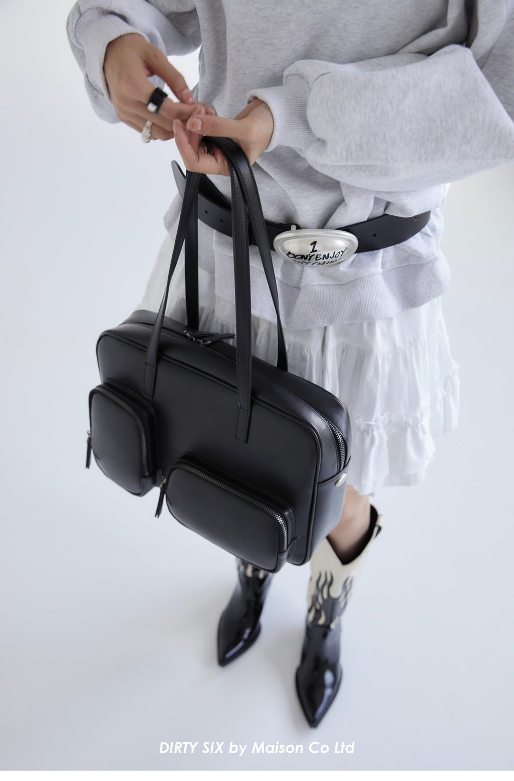 DirtySix Pierre Cow Split Leather Toast Bag