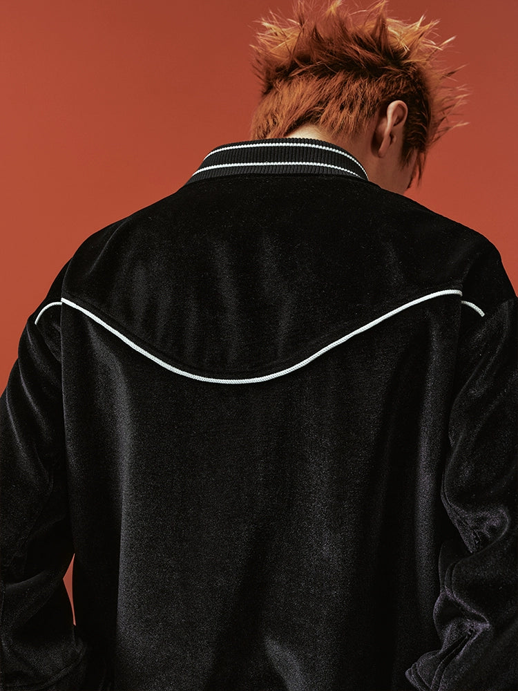 YADcrew RHNESTONE VELV Jacket