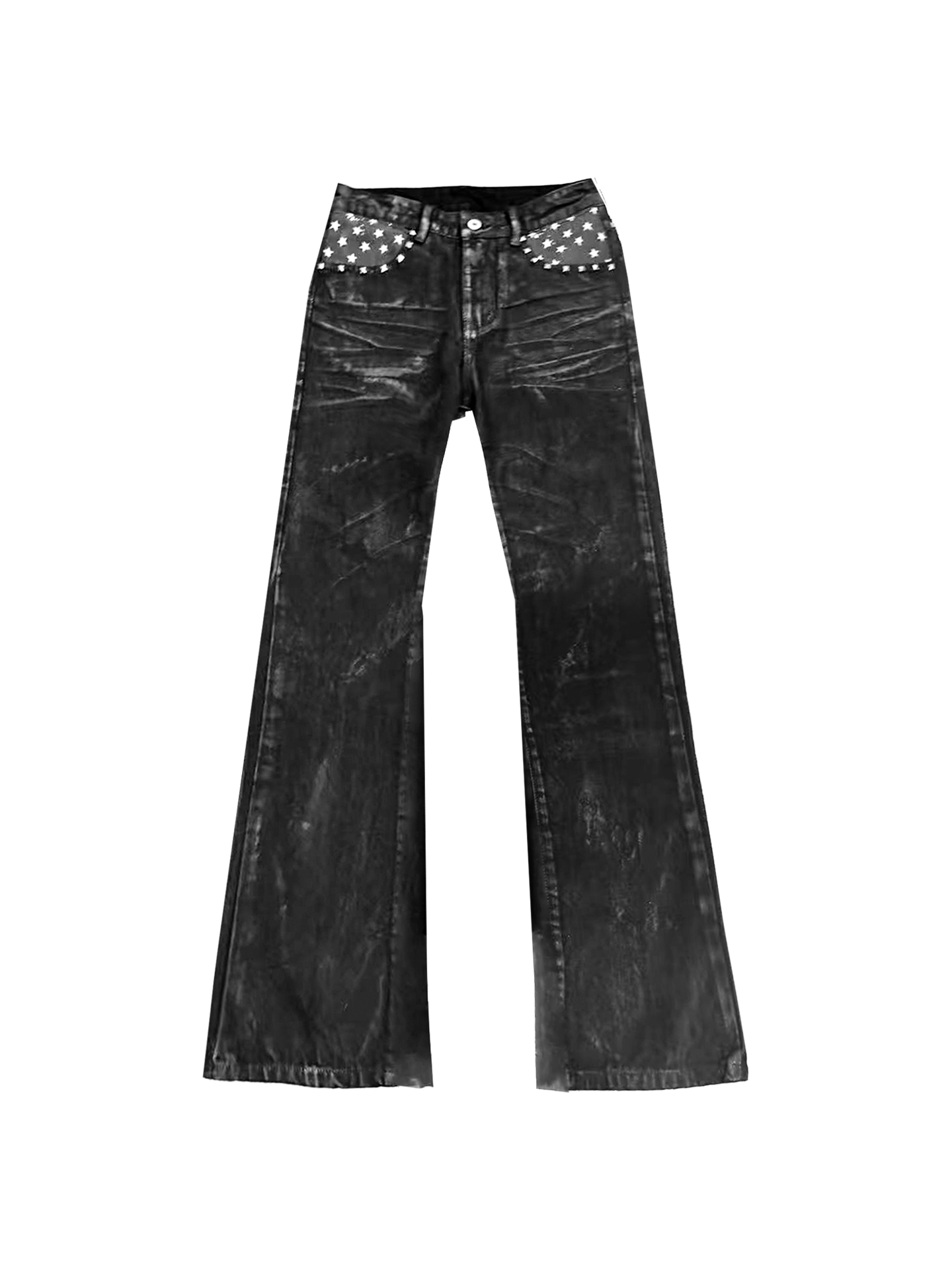 DETW Narrow Pleated Rivet Star-Spangled Jeans