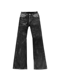 DETW Narrow Pleated Rivet Star-Spangled Jeans