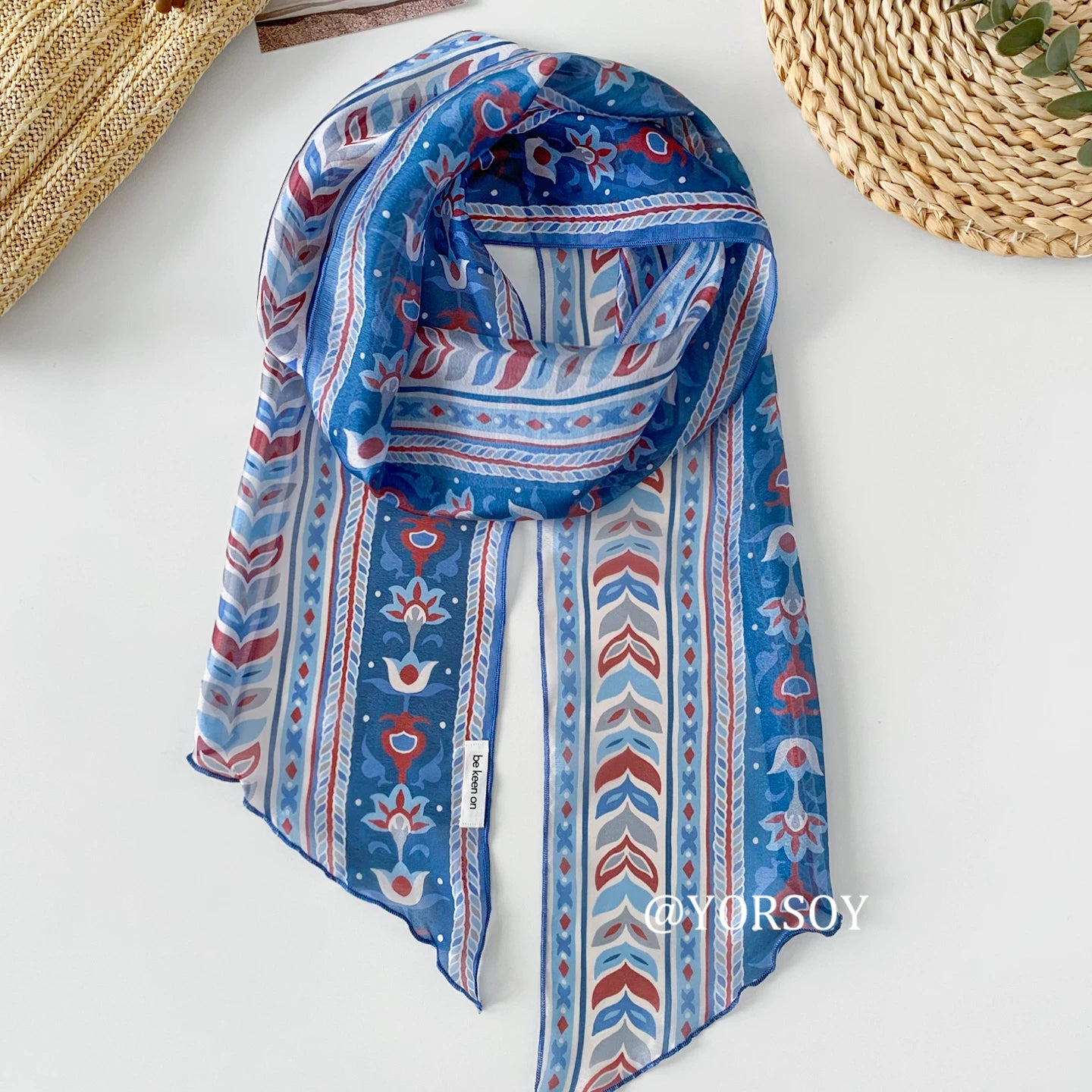 YORSOY Thin Scarf Streamer