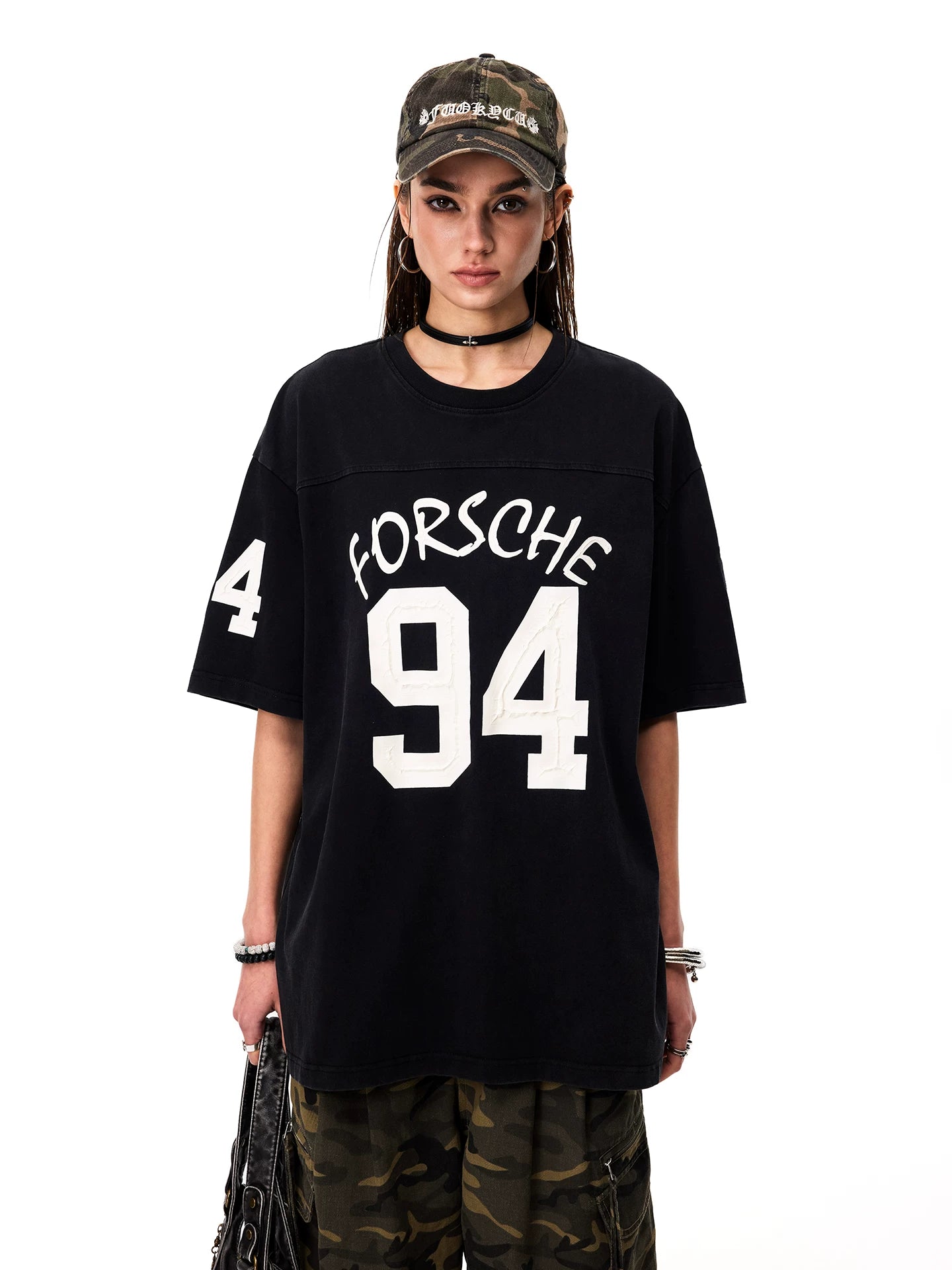 0123 Start Vintage Loose Sporty Tee