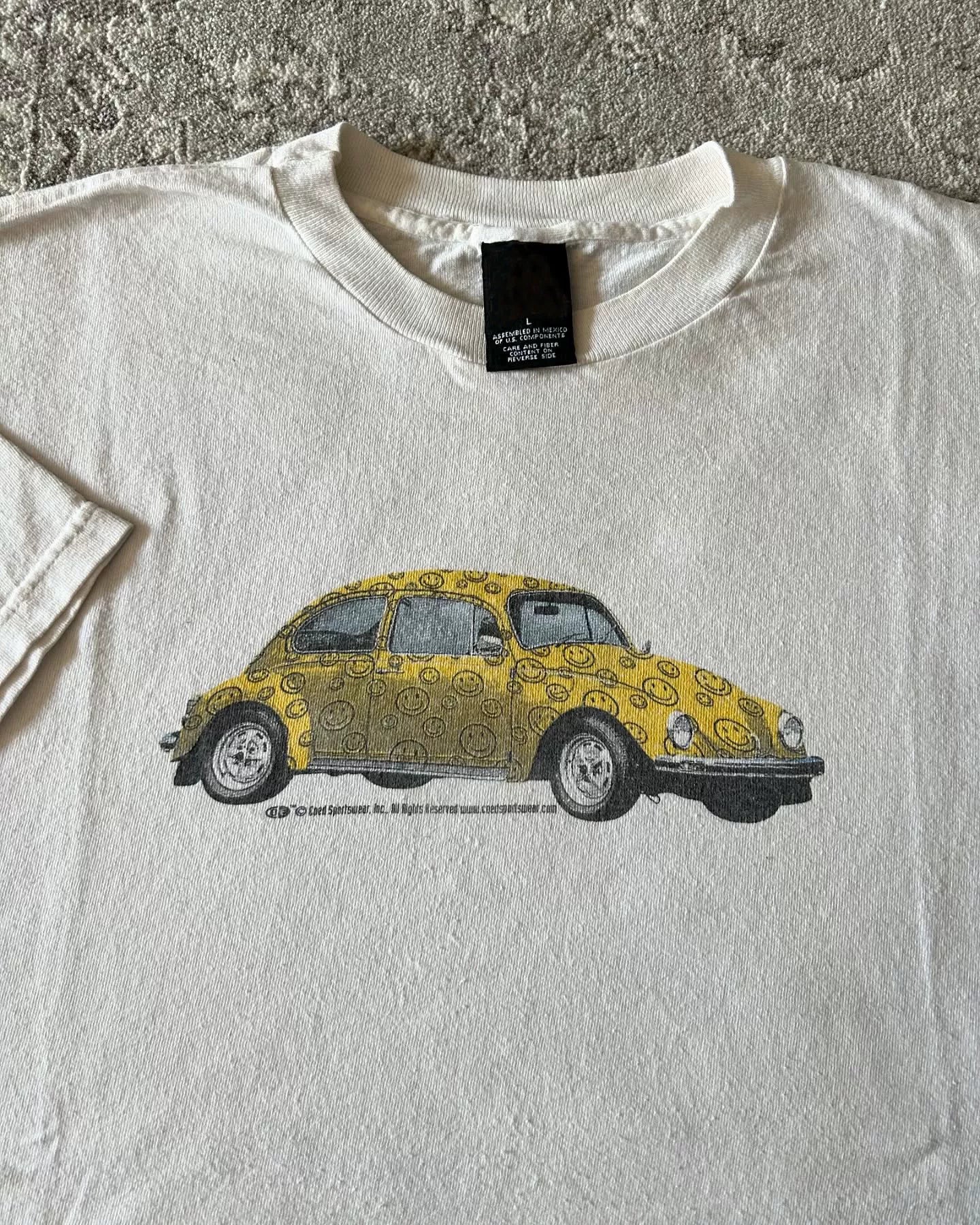 Wang Youbing Fun Smiley Round Neck Casual Tee