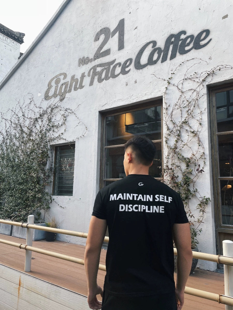 GTAL American Print Quick-Drying Elastic Crew Neck Tee