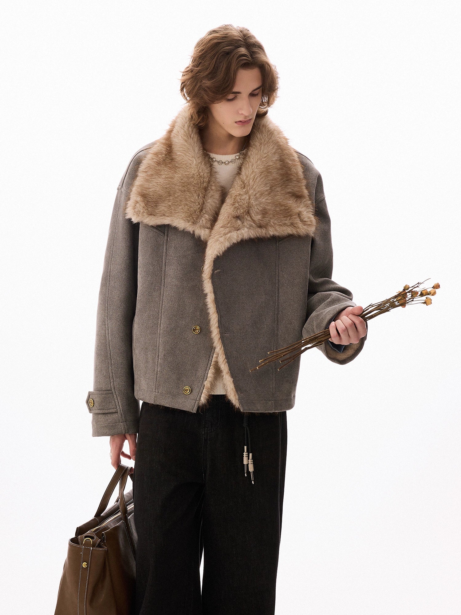 CHOR Lapel Suede Jacket